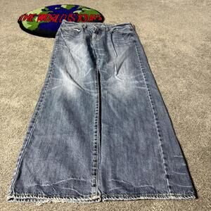 BLUE ACUD WASHED AMERICAN EAGLE JEANS